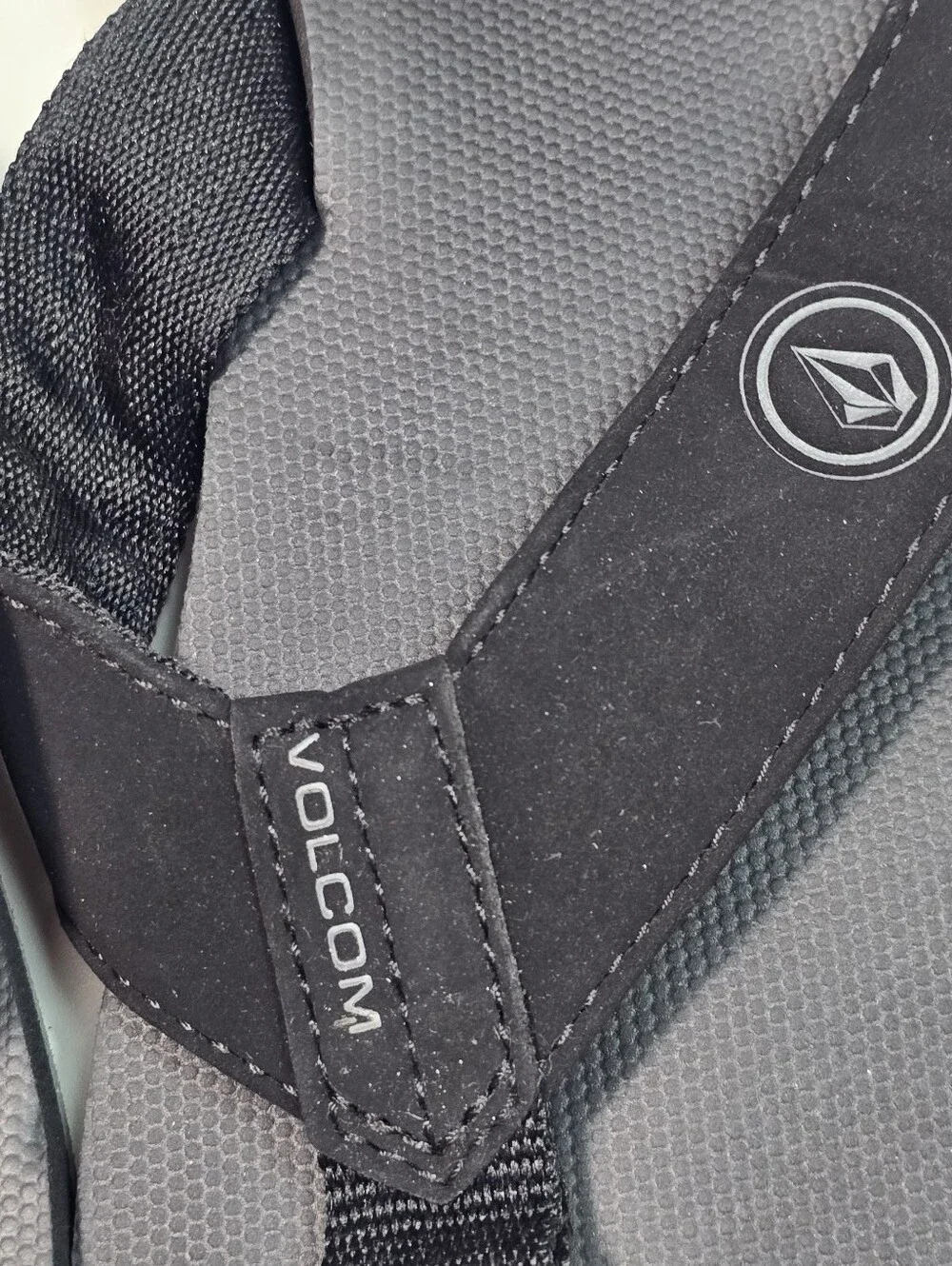 Volcom Black Men's Logo Thong Sandals